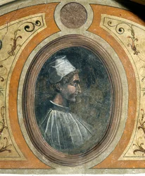 Portrait of a man, Camera della Fama, 1548